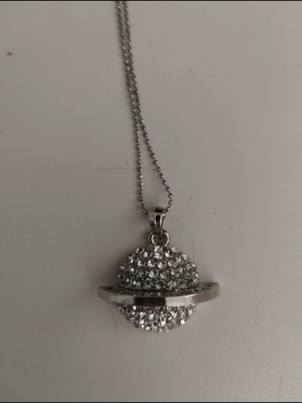 Crystal Planet Pendant Necklace